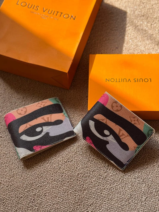 Louis Vuitton | Multiple Eclipse Reverse Waves Wallet – Grey / White – Product Image 1