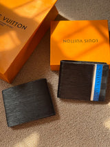 Louis Vuitton | Multiple Taiga Patchwork Wallet – Blue / Teal / Black