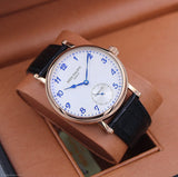 Patek Philippe | Complications Annual Calendar Chronograph Watch – Silver / Blue