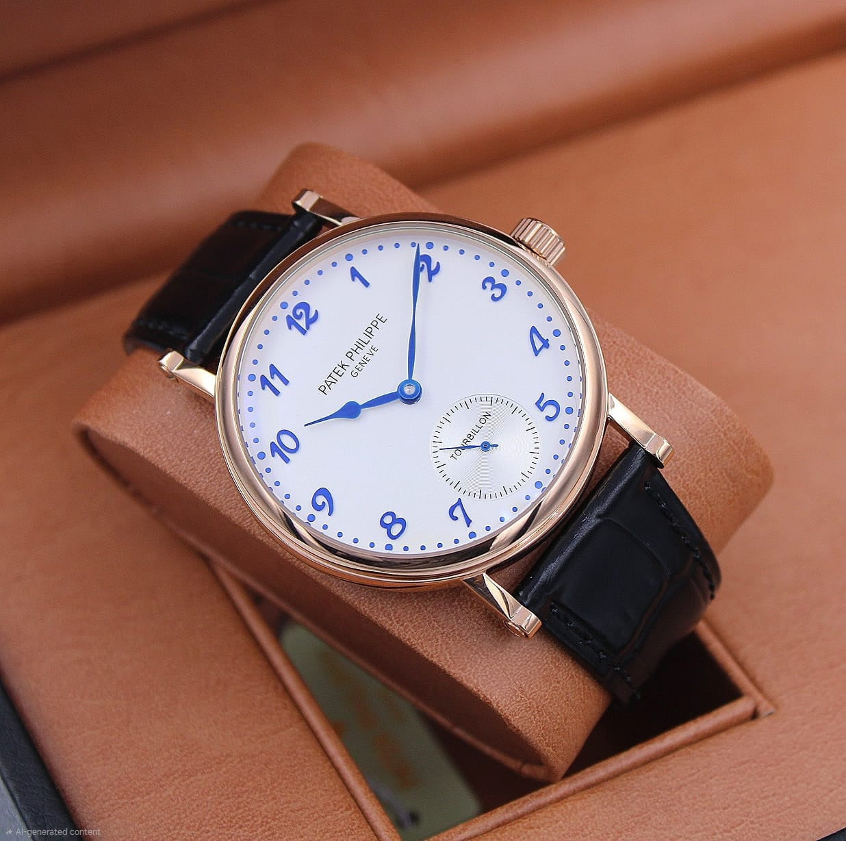 Patek Philippe | Complications Annual Calendar Chronograph Watch – Silver / Blue – Product Image 1