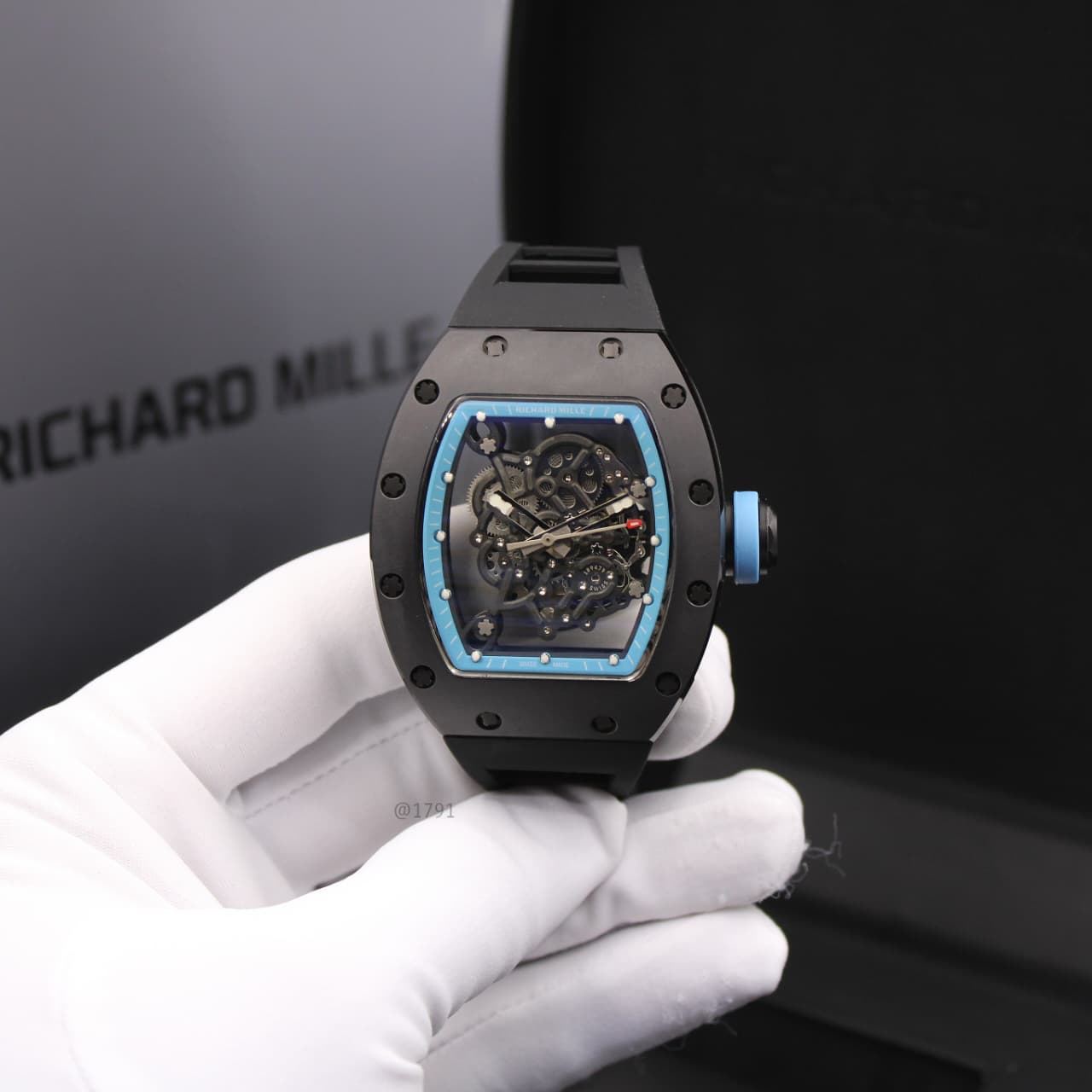 Richard Mille | Rm 055 Bubba Watson Ceramic Watch – White / Black – Product Image 1
