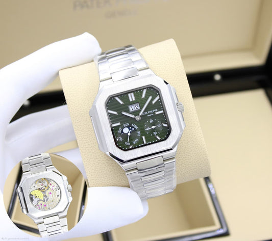 Patek Philippe | Cubitus Grand Date & Moon Phase Watch – Tiffany Blue Dial – Product Image 1