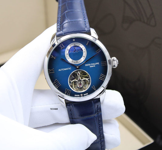 Patek Philippe | Nautilus Stainless Steel Watch – Blue – Product Image 1