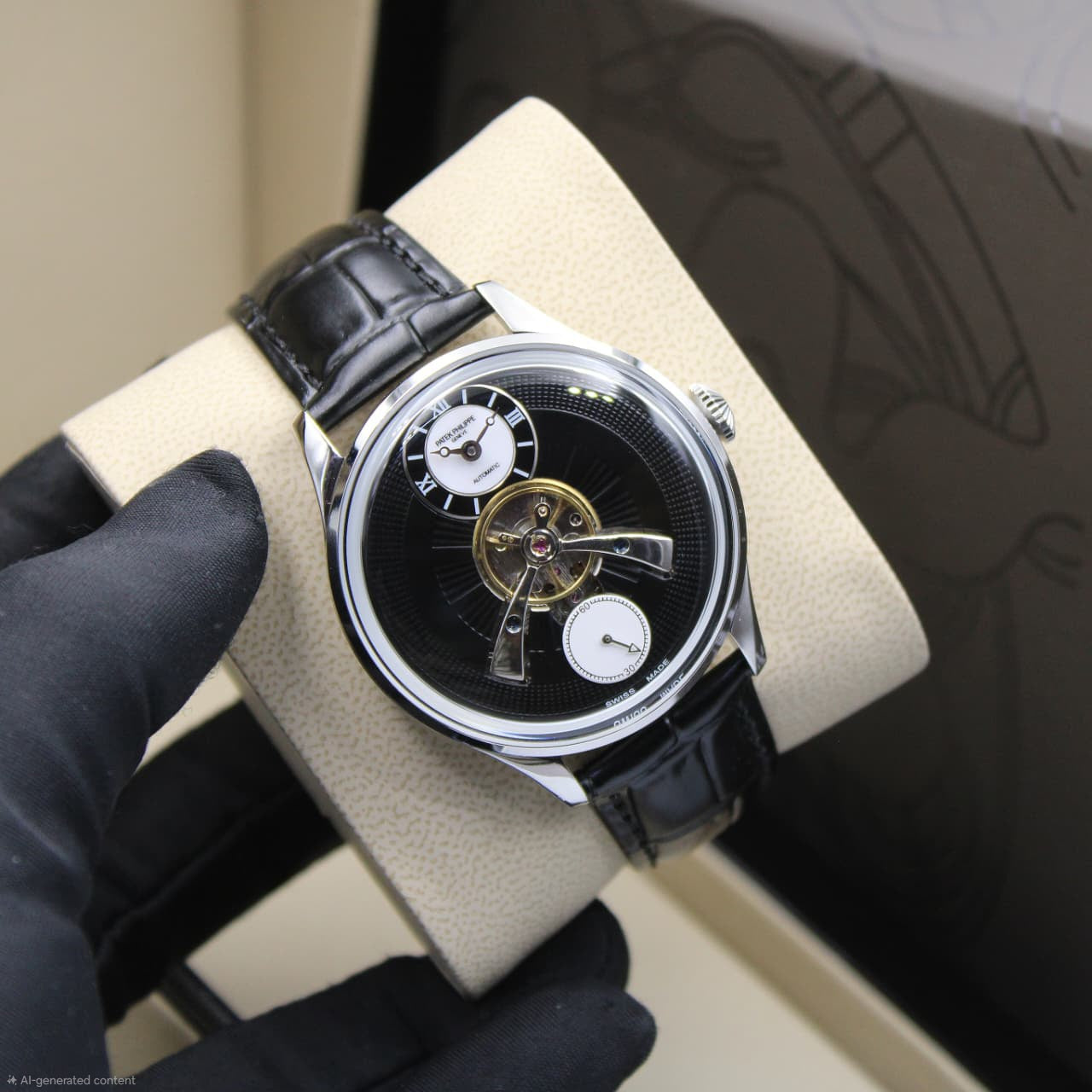 Patek Philippe | Grand Complications Tourbillon Watch – Silver / White – Product Image 1