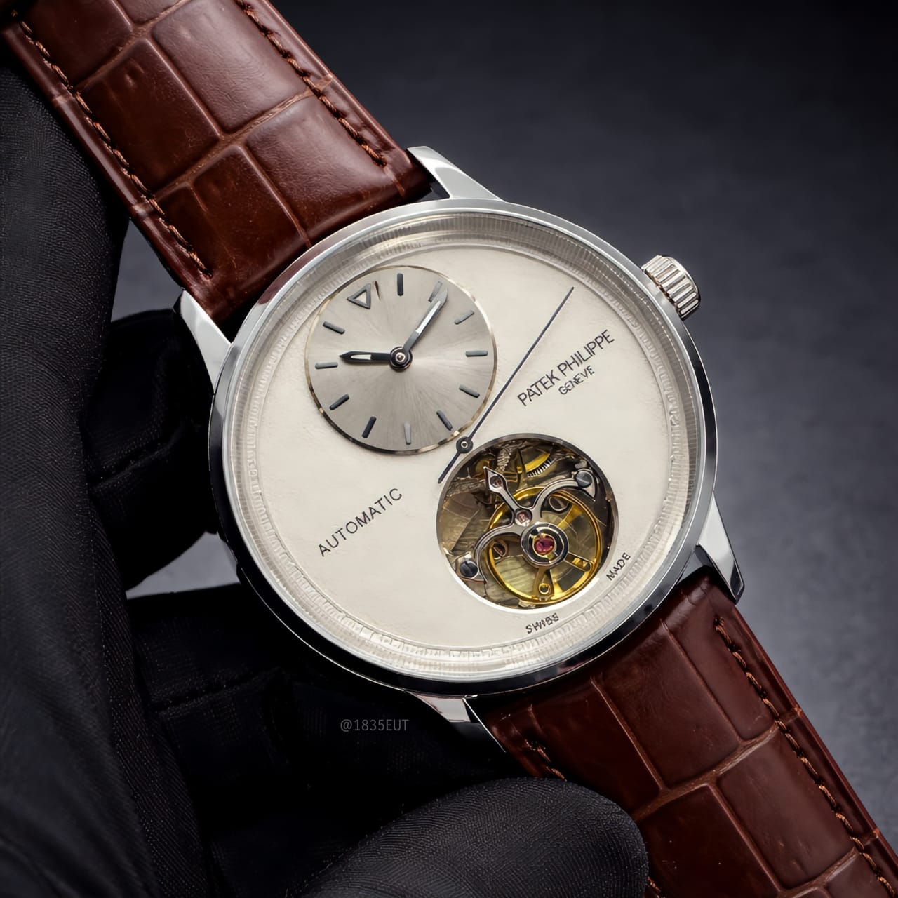 Patek Philippe | Complications Regulator Tourbillon Watch – White / Black – Product Image 1