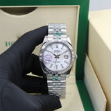Rolex | Cosmograph Daytona Oystersteel Watch – Black Dial / Silver Subdial Rings