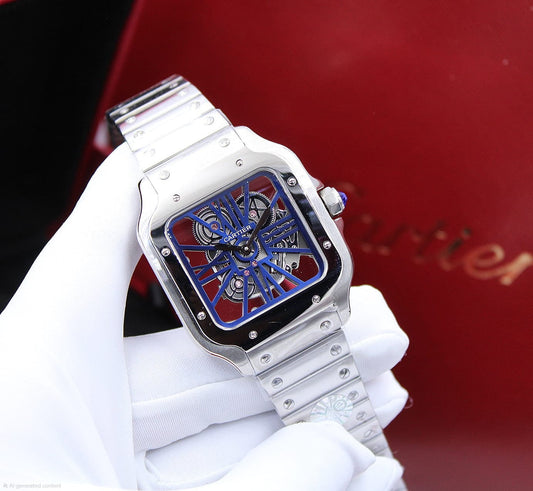 Cartier | Santos de Cartier Large Model Middle East Watch – Green – Product Image 1