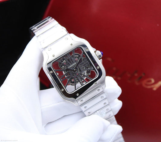 Cartier | Santos de Cartier Large Model Watch – Green – Product Image 1