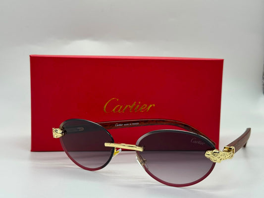 Cartier | C Decor Octagonal Glasses – Gold / Clear – Product Image 1