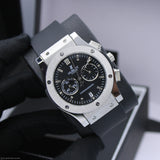 Hublot | Big Bang Chronograph Alligator Watch – White / Black