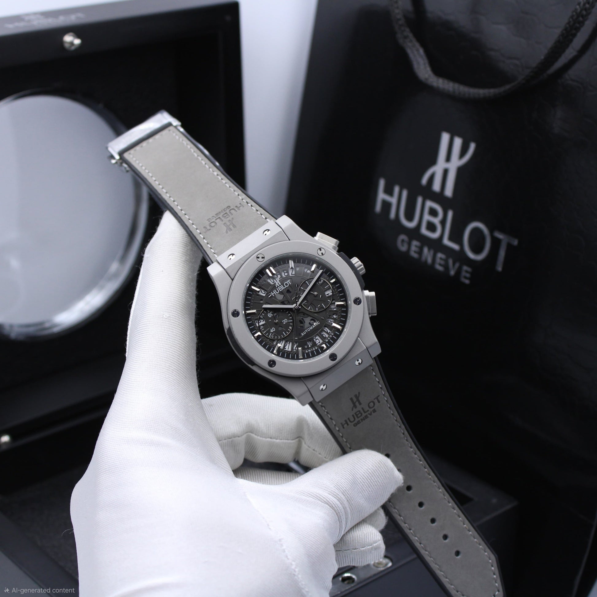 Hublot | Big Bang Magic Chronograph Rubber Watch – Black – Product Image 1