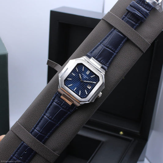 Patek Philippe | Cubitus Ref. 5821 1A Alligator Watch – Black / Silver – Product Image 1