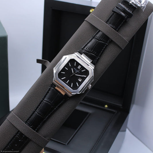Patek Philippe | Cubitus Ref. 5821 1A Alligator Custom Watch – Charcoal / Dark Grey / Black – Product Image 1