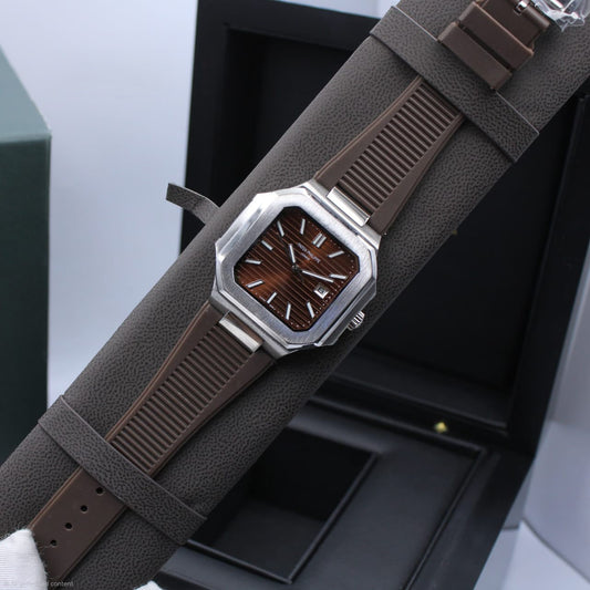 Patek Philippe | Cubitus Ref. 5821 1A Alligator Custom Watch – White / Black – Product Image 1