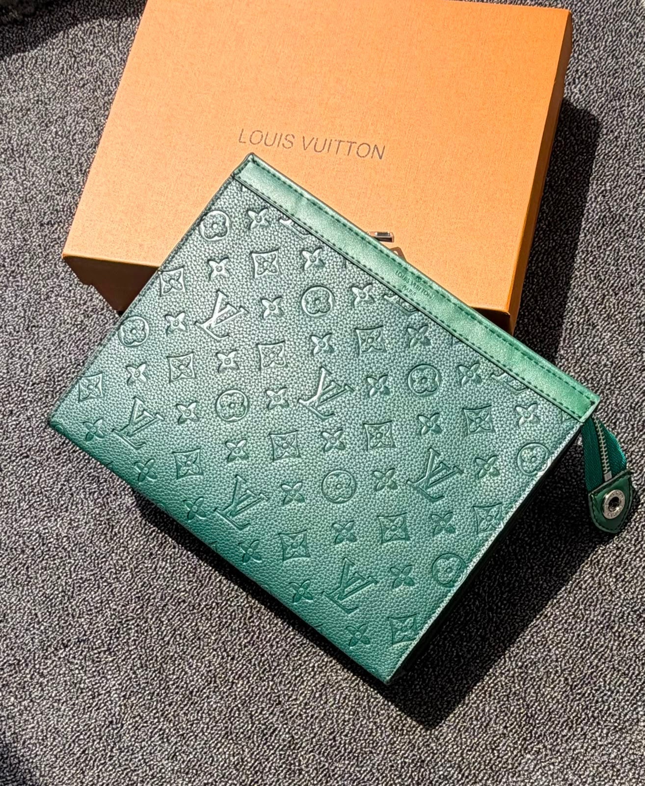 Louis Vuitton | Monogram Eclipse Articles de Voyage Pouch – Charcoal / Brown – Product Image 1