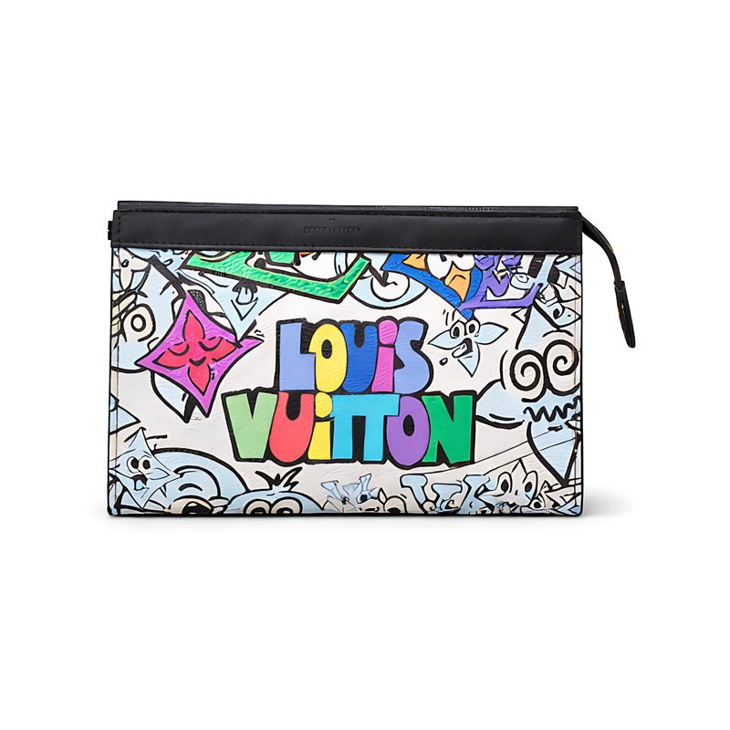 Louis Vuitton Graffiti White Multi Color Pouch