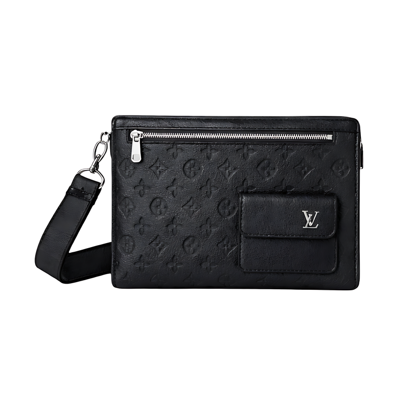 Louis Vuitton Black Wrist Canvas Wrist Pouch