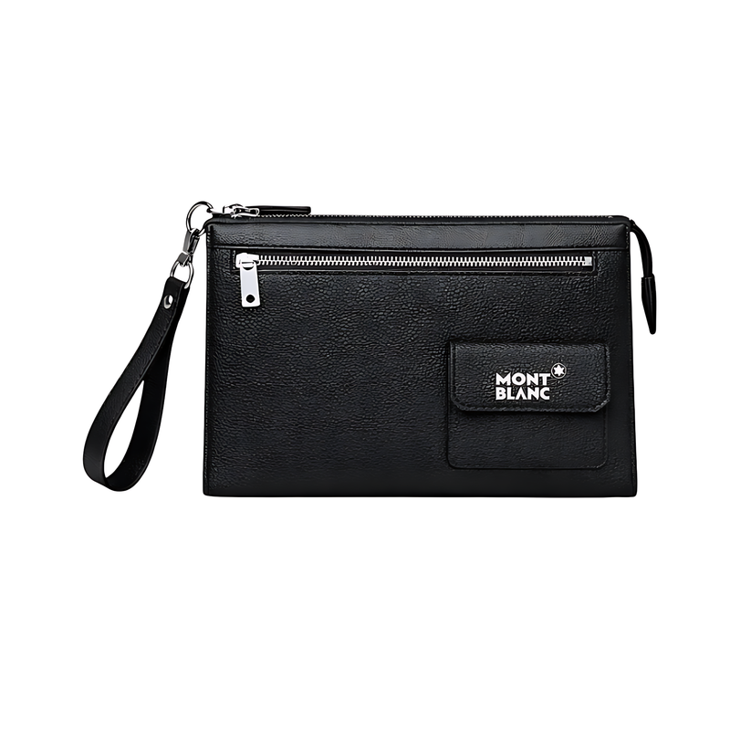 Montblanc Wrist Pouch Black Canvas Wrist Pouch
