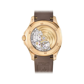 Patek Philippe Aquanaut Gold Taupe Brown Dial Watch