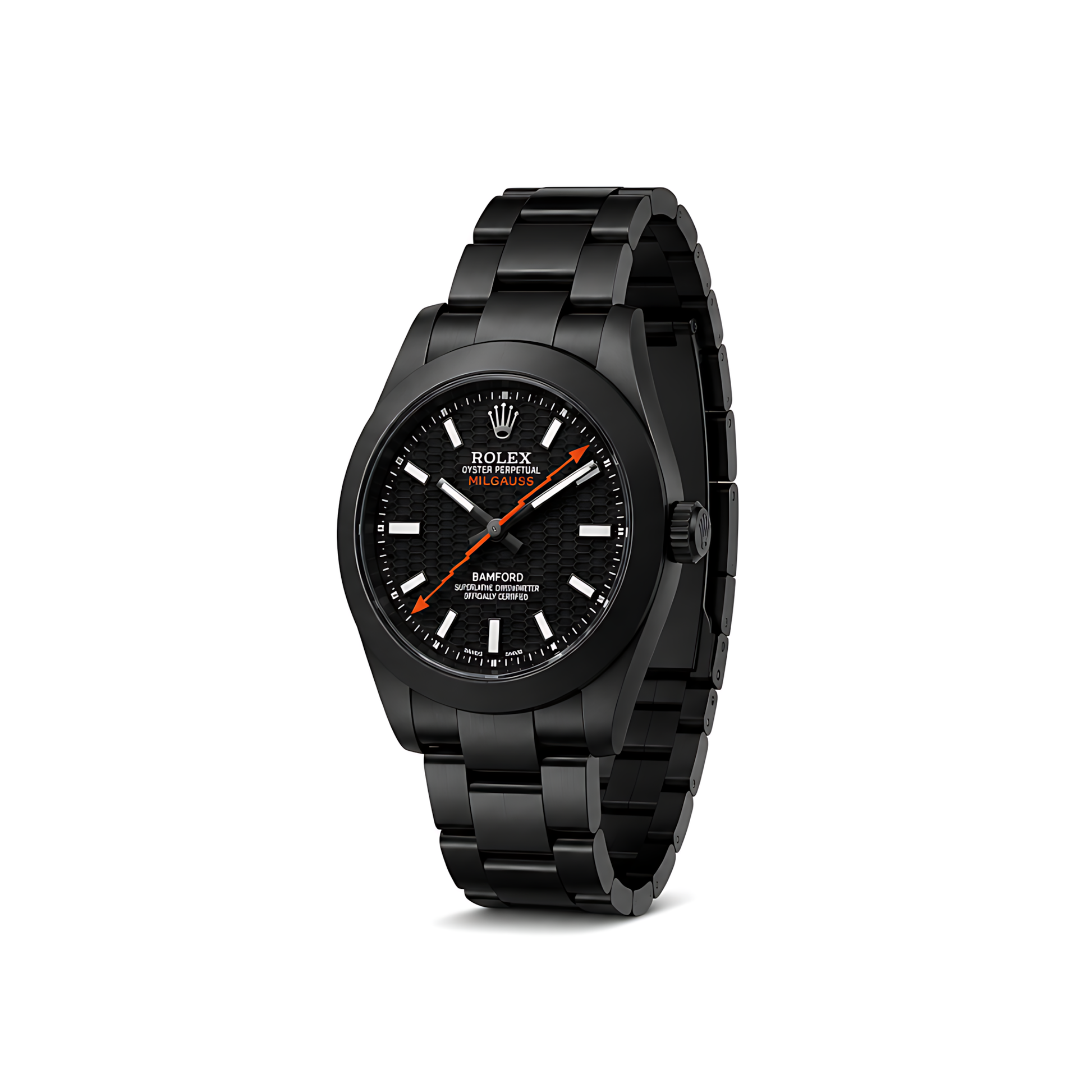 Rolex Milgauss Bamford Honeycomb Dial Matte Black Watch - image 2