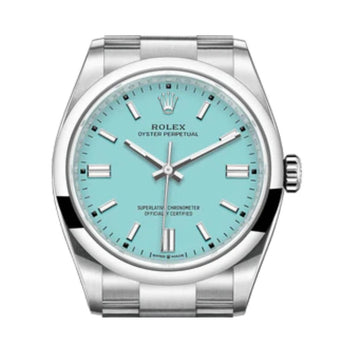 Rolex Oyster Perpetual 36 Torquoise Blue Dial Watch