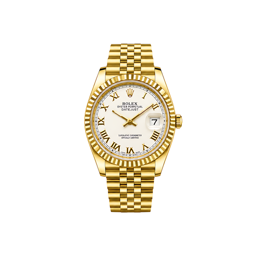 Rolex Datejust Mint Gold White Dial Gold Watch - image 1