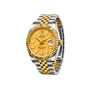 Rolex Datejust Mint Gold White Dial Silver Gold Watch - image 2