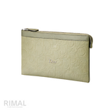 Dior A5 Triangle Khaki Gravity Leather Wallet
