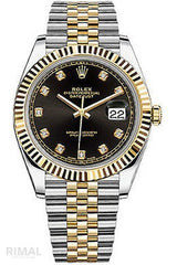 Rolex Watch | Datejust Black/Gold