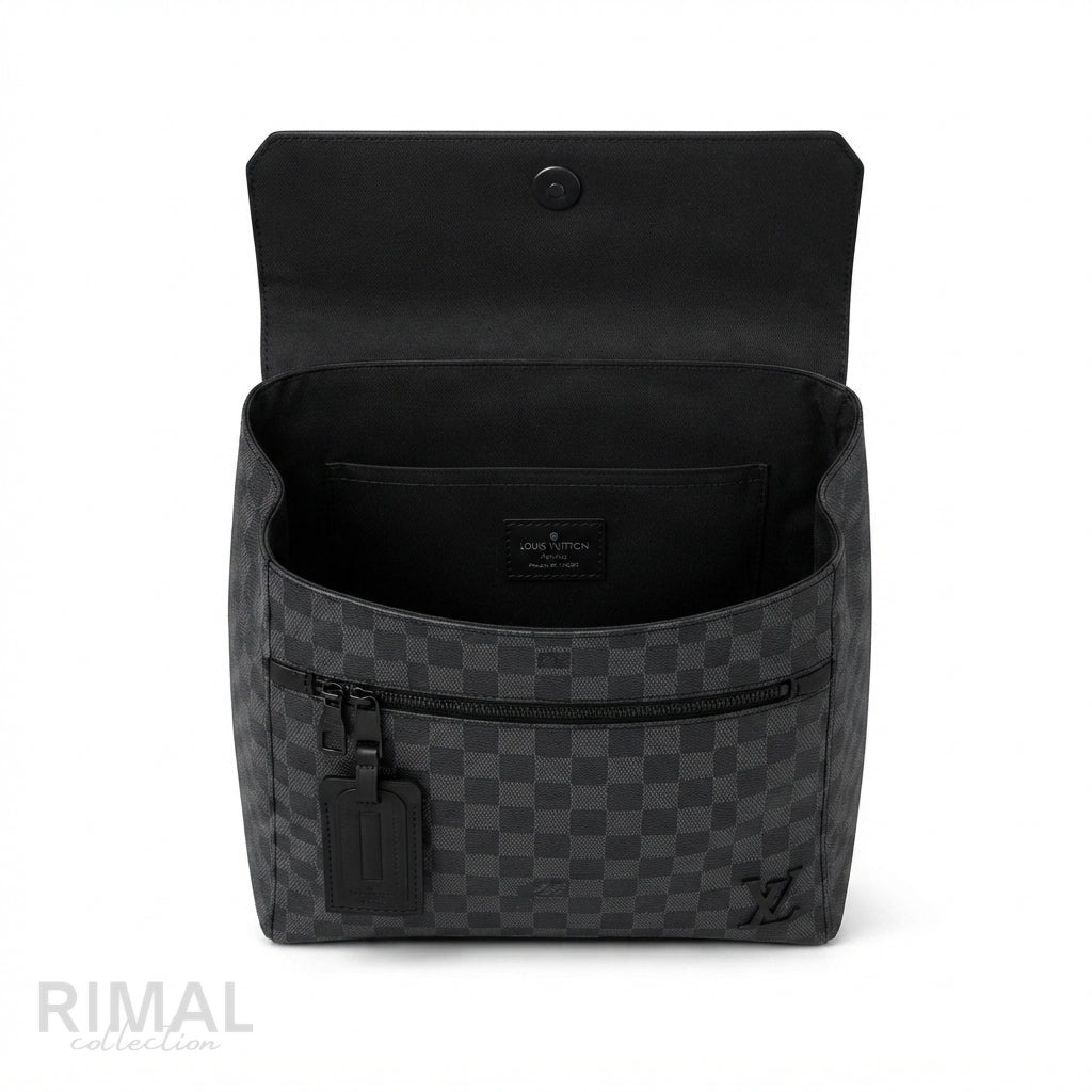 Louis Vuitton Backpack – Grey & Black - View 4