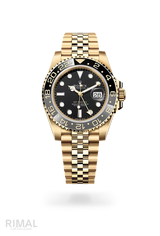 Rolex GMT-Master II Yellow Gold Black Dial Watch