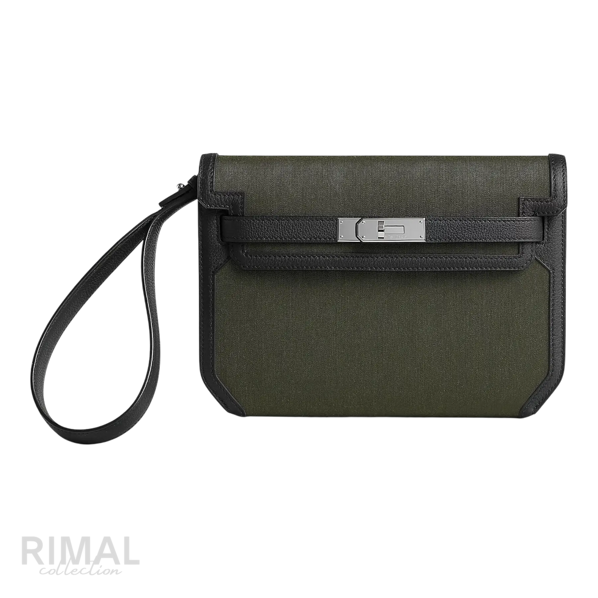 Hermès Depeche 25 Pouch – Tourbe / Noir - View 1