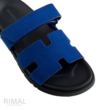 Hermès Chypre Sandals – Bleu Smalt - View 2