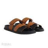 Hermès Chypre Sandals – Noir/Naturel