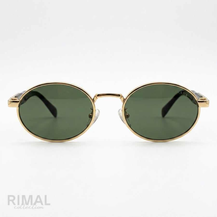 Prada Sunglasses PR 65ZS ZVN70L – Dark Green Lenses