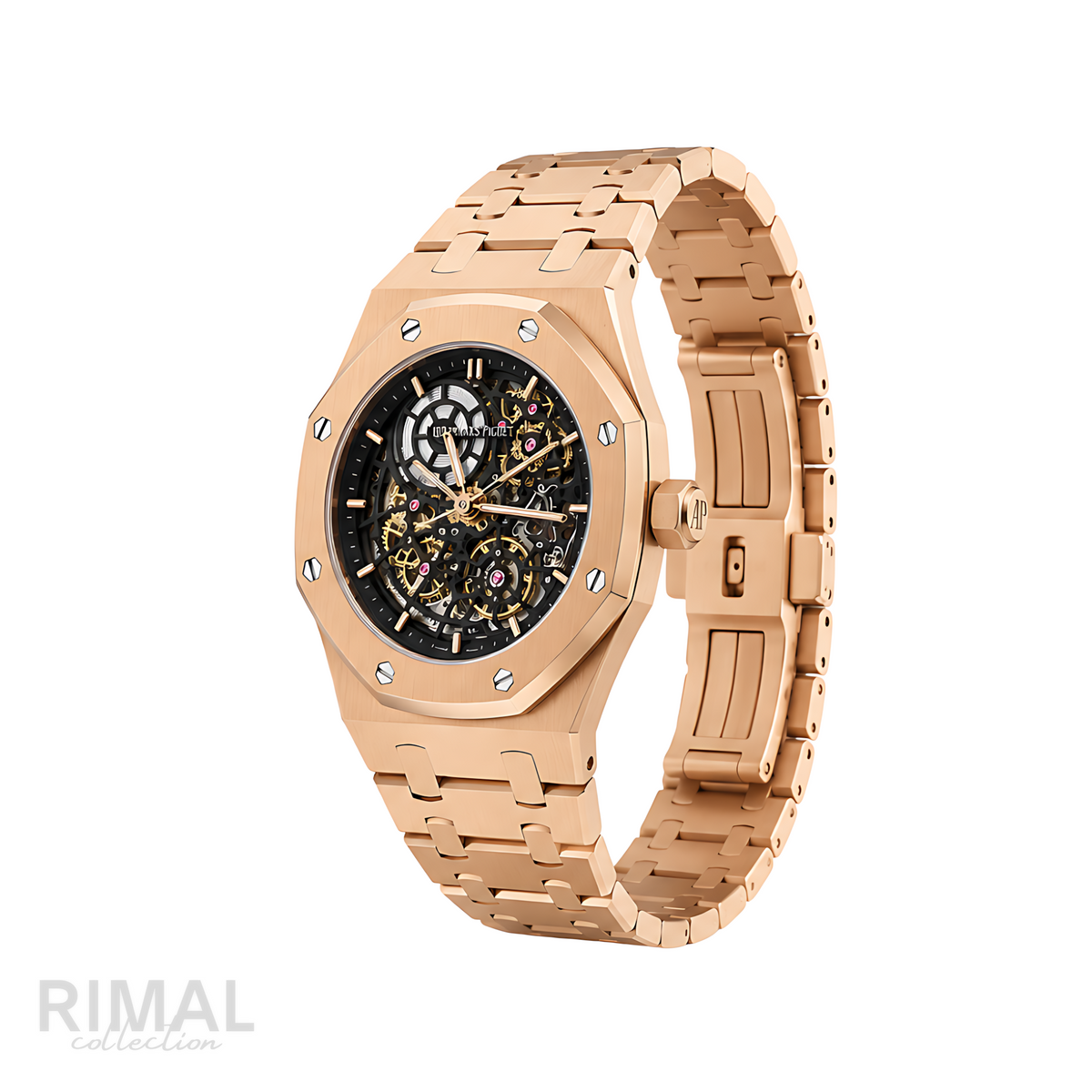 Audemars Piguet Royal Oak Double Balance Wheel Skeleton Rose Gold Watch - image 3