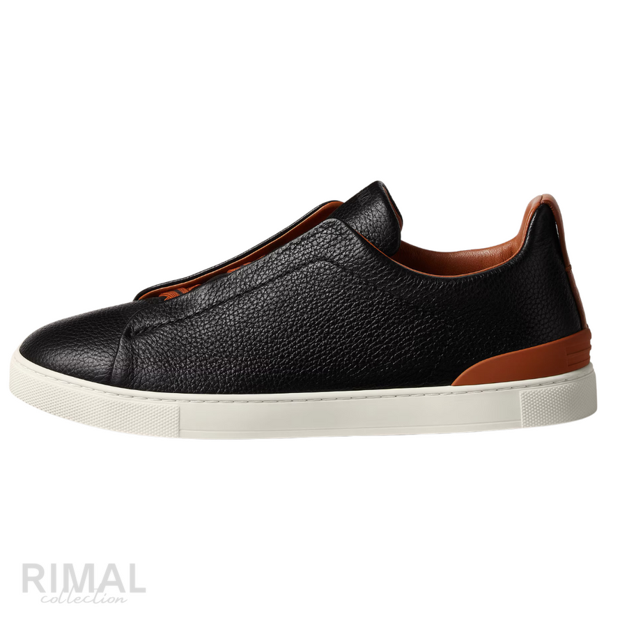 Zegna Sneakers | Triple Stitch Black