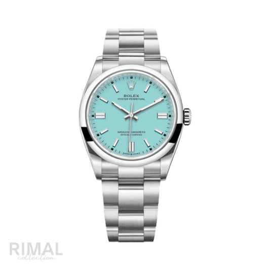 Rolex | Oyster Perpetual 36 Torquoise Blue Dial - Free & Fast UAE Shipping