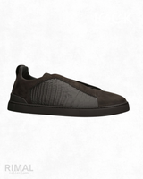 Zegna Footwear | Triple Stitch Brown