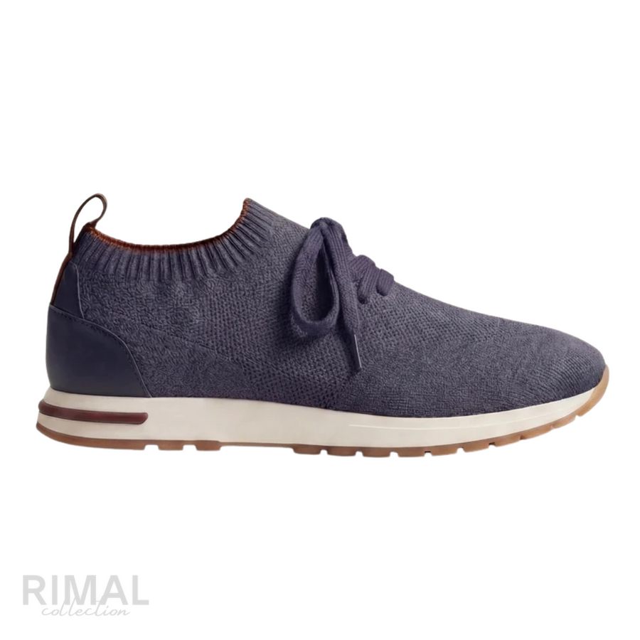 Loro Piana 360 LP Flexy Walk Knit Sneakers – Dark Grey