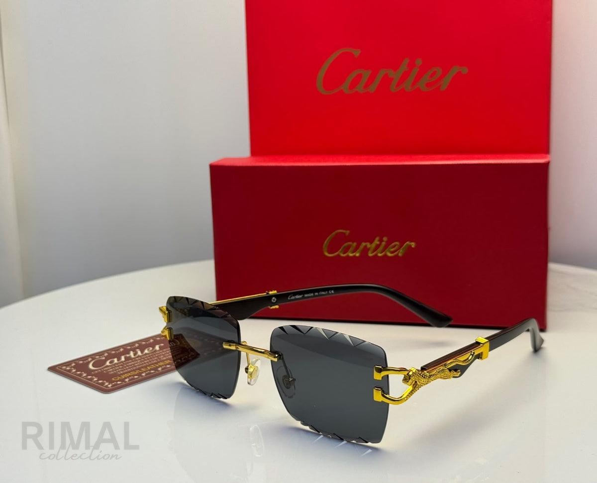 Cartier Sunglasses Gold-Tone – Dark Grey - View 3