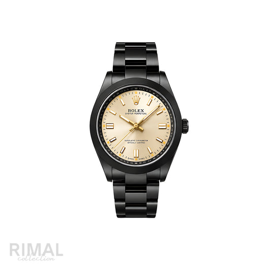 Rolex Milgauss Yellow Dial Matte Black Watch - image 1
