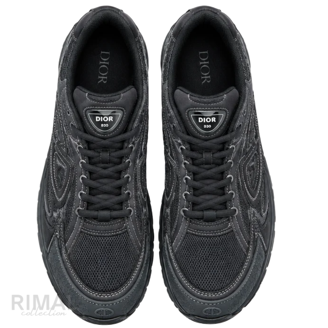 Dior x Stone Island B30 Sneaker – Triple Black – View 3