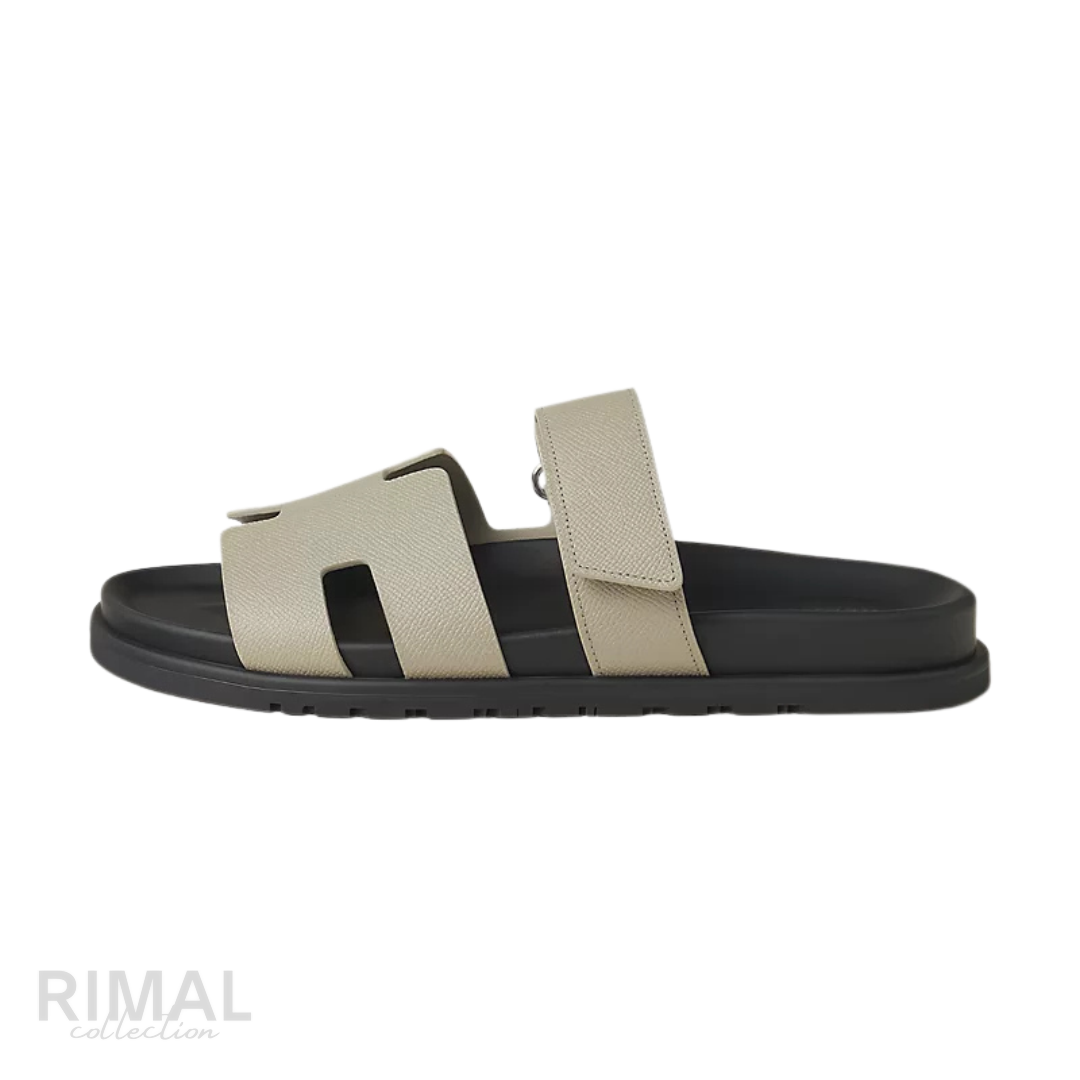 Hermès | Chypre Sandals Beige Esquisse - View 1