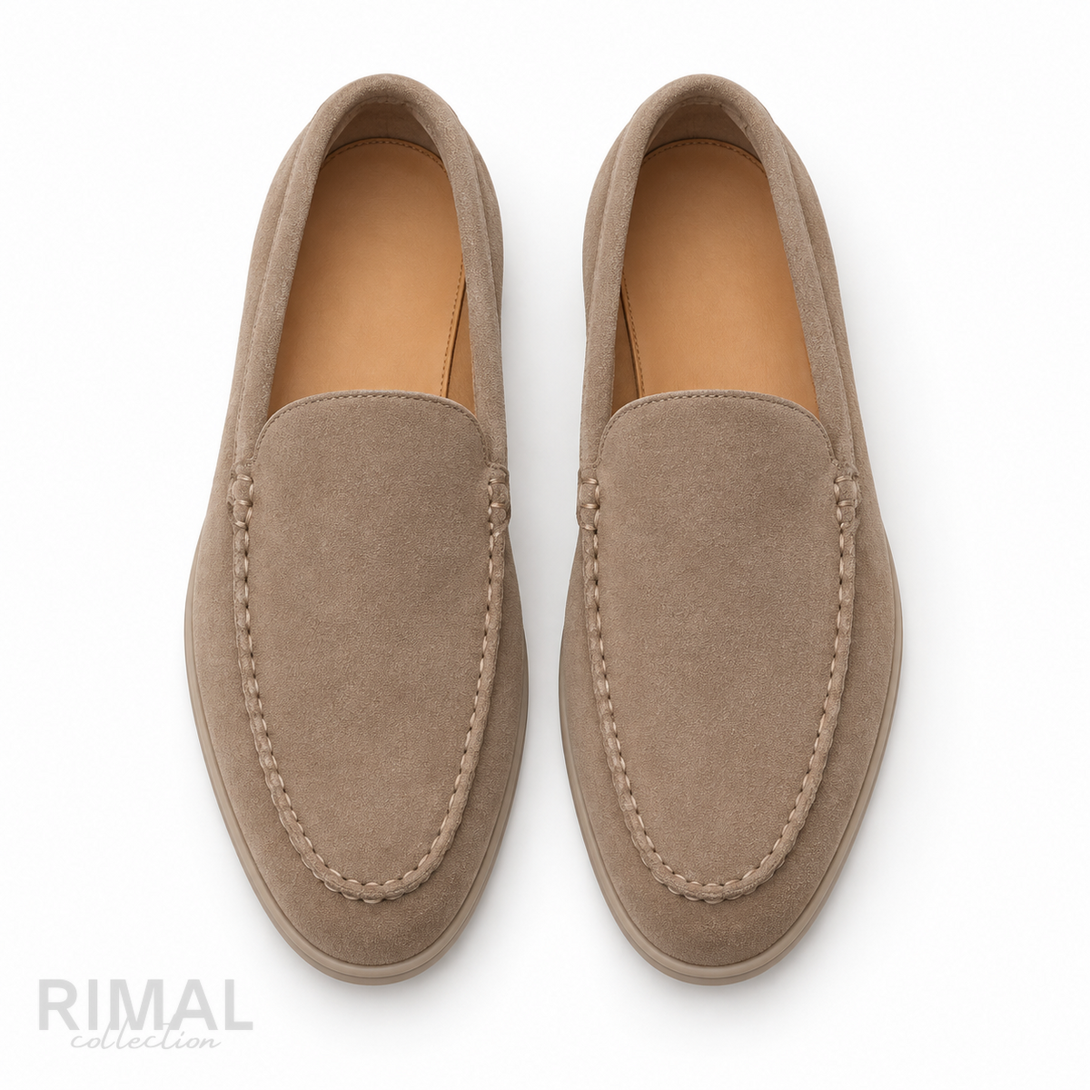 Loro Piana Summer Walk Suede Loafers – Warm Taupe - View 5