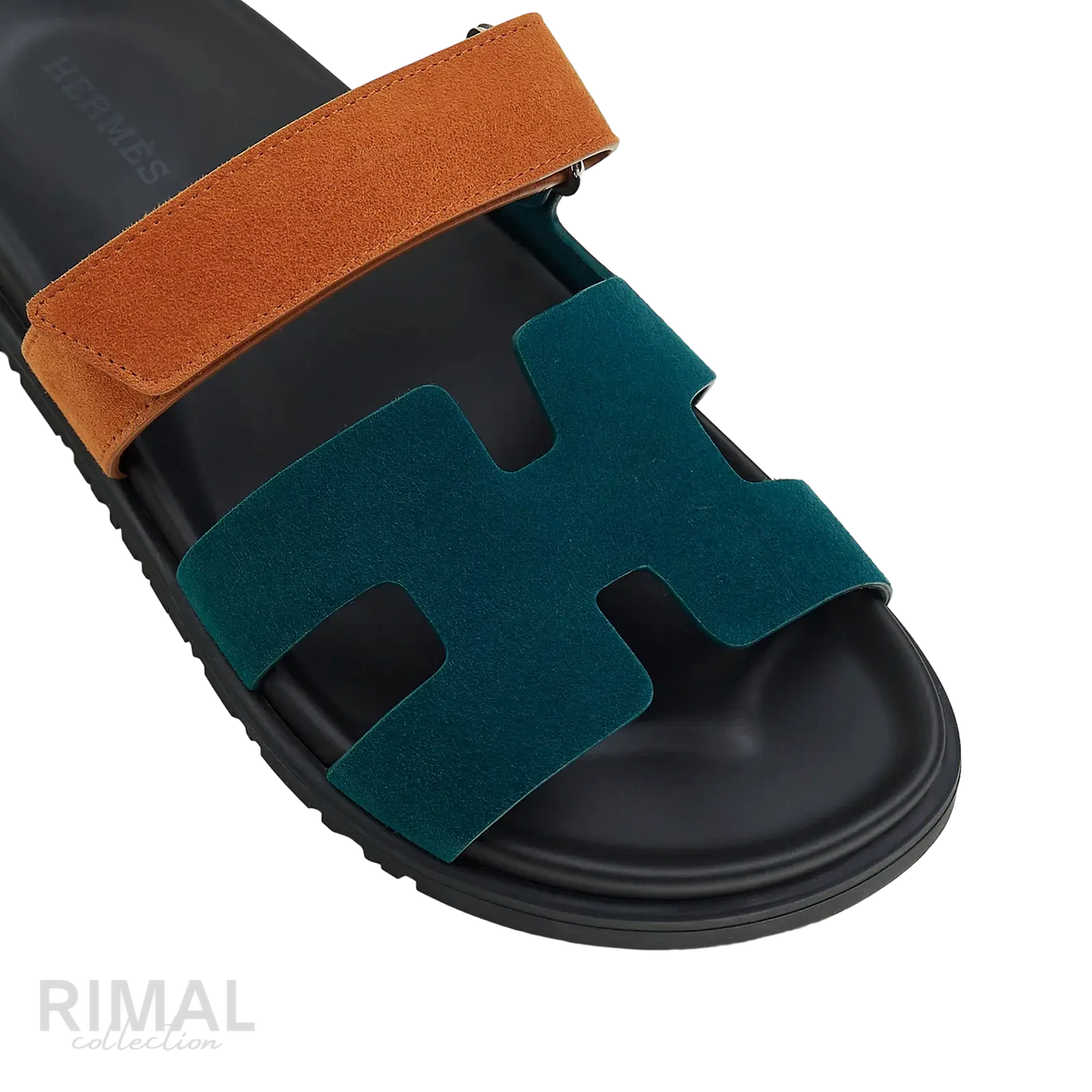 Hermès Chypre Sandals – Vert Mousse / Naturel - View 2