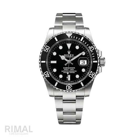 Rolex Submariner Date Black Dial Silver Watch - image 1