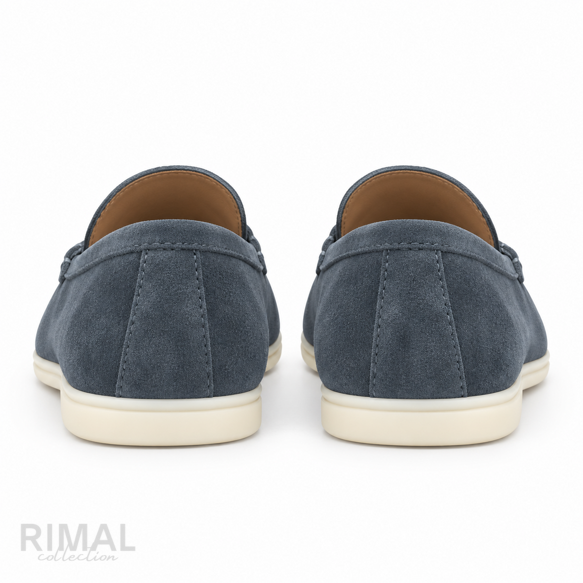 Loro Piana Summer Walk Suede Loafers – Storm Blue - View 2