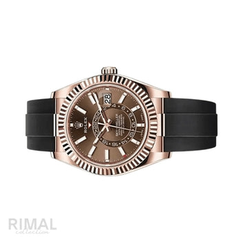 Rolex Rose Gold Chocolate Dial Watch