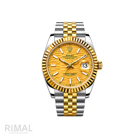 Rolex Datejust Mint Gold White Dial Silver Gold Watch - image 1